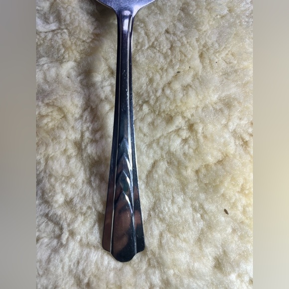 Ekco EKS7 Stainless Pie Server Glossy USA Chevron Geometric Center Flatware 10” - Picture 2 of 5